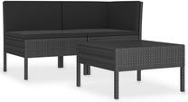 Āra mēbeļu komplekts VLX 3 Piece Garden Lounge Set with Cushions