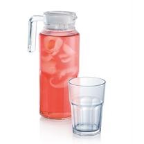 Ąsotis su stiklinėmis Luminarc Tuff, stiklas, 0.310 l, 7 vnt.
