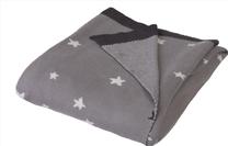 Pledas BabyMatex Pattern MT0393, 100 x 80 cm, balta sp./pilka sp.