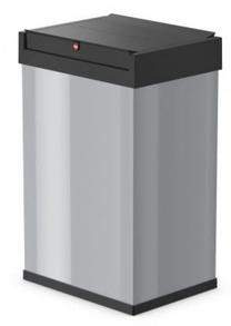 Šiukšliadėžė Hailo Big-Box Swing, sidabro sp./juoda sp., 35 l, 50 cm x 34 cm