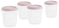 Pārtikas uzglabāšanas konteiners Miniland Hermisized Terra, 200 ml, 0 mēn., plastmasa, caurspīdīga krās./rozā krās.
