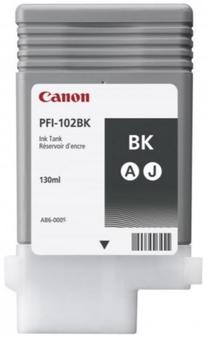 Rašalinio spausdintuvo kasetė Canon PFI-102 BK, juoda sp.