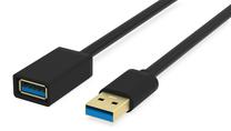 Laidas Krux KRX0053, USB female/USB male, 150 cm, juoda sp.