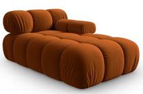 Modulinė sofa Micadoni Home Bellis MIC_CHR_2_F1_BELLIS5, oranžinė sp., dešininė, 157 x 97 cm x 62 cm