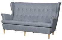 Sofa Bodzio Werina TWE3-G1, sidabro sp., 180 x 95 cm x 101 cm