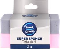 Kempinė valymui Nord Clean Super Sponge 652246, rožinė sp./pilka sp., 2 vnt.
