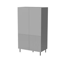 Spinta Asensio S-1, juoda sp./šviesiai pilka sp., 80 cm x 54 cm x 185 cm