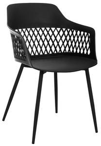 Valgomojo kėdė Mirpol Lucia SL-7049B, matinė, juoda sp., 53 cm x 56 cm x 81 cm