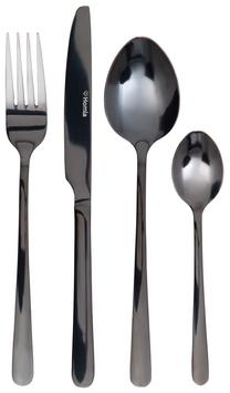 Söögiriistade komplekt Homla Lugano 854274, must v., 24 tk.