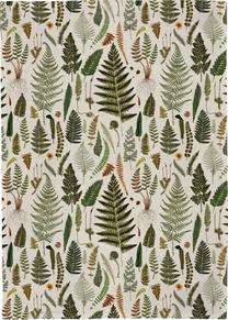 Virtuves dvielis Skona Ting Ferns, zaļa krās./daudzkrāsaina, 70 cm x 50 cm