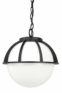 Lauko pakabinamas šviestuvas Su-Ma Kule K 1018/1/KPO 250, 60W, E27, IP43, juoda sp., 30 cm x 69 cm
