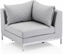 Modulinė sofa Kettler Ego Modular Corner Part, pilka sp., 96 x 96 cm x 70 cm