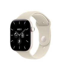 Viedpulkstenis Apple Watch Series 12 GPS + Cellular 42mm MJGW4ET/A, pearl white ceramic korpuss ar sand sporta siksniņu - S/M