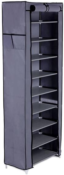 Batų spintelė Songmics, pilka sp., 58 cm x 28 cm x 160 cm