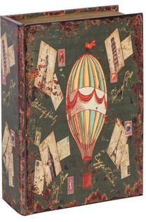 Daiktadėžė Home4you, ruda sp./žalia sp., 23 x 7 x 32 cm