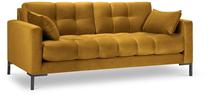 Sofa Micadoni Home Mamaia Velvet, geltona sp., 152 x 92 cm x 75 cm