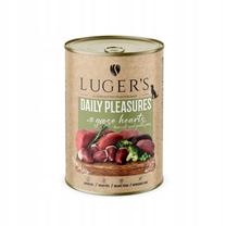 Mitrā barība (konservi) suņiem Lugers Daily Pleasures, zoss gaļa, 0.4 kg