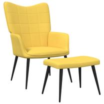 Кресло VLX With Stool, желтый цв., 70 см x 61 см x 96.5 см