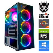 Стационарный компьютер Intop Ryzen 7 5700X, 500 GB, DDR4 16 GB, SSD 500 GB, NVIDIA GeForce RTX 4060 8 GB GDDR6, Windows 11 Home