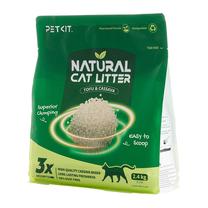 Kaķu smiltis Petkit Natural Cat, organiskās (necementējošās), 2.4 kg