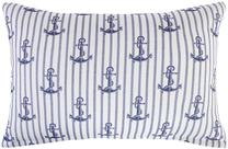 Dekoratyvinė pagalvėlė Home4you Holly, mėlyna/balta, 32 cm x 45 cm