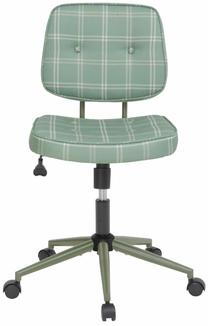 Darba krēsls Home4you Cedric 40942, 63 x 47 x 84 - 94 cm, zaļa krās.