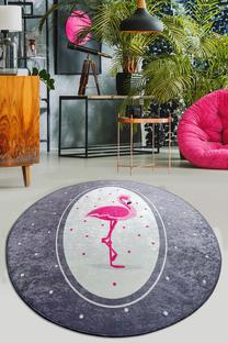 Paklājs Conceptum Hypnose Chile Flamingo, daudzkrāsaina, 100 cm x 100 cm