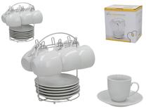 Tase ar apakštasi Kitchen&GO, balta krās., 0.180 l
