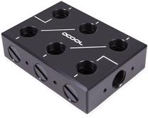 Skysčio aušinimo sistemos priedas Alphacool ES Distro Plate C3, 5.6 cm, juoda sp.