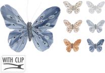 Kalėdinė dekoracija Butterfly HC4503540, 11 cm, įvairių spalvų
