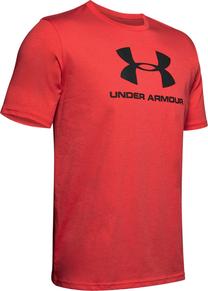 Футболка, мужские Under Armour Sportstyle Logo Tee, черный цв./красный цв., m