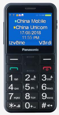 Mygtukinis telefonas Panasonic KX-TU150, juoda sp.
