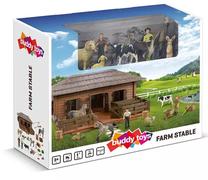 Rinkinys Buddy Toys Farm Stable BGA 1041, 28 cm, 40 vnt., įvairių spalvų