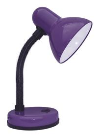 Darba galda gaismeklis Hengda HD2028, E27, 25W, violeta krās./melna krās.