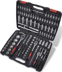 Instrumentu komplekts VLX 1/4" & 3/8" & 1/2" Drive Socket Bit with Quick Release Ratchet Tool Set