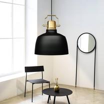 Prekė su pažeista pakuote. Šviestuvas kabinamas Opviq Chandelier AYD-3724, E27, 1 x 15 W, juoda sp.