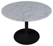 Stalas Tarifa Guangxi, balta sp./juoda sp., 110 cm x 110 cm x 75 cm