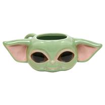 Krūzīte Paladone Star Wars Baby Yoda 3D, zaļa krās., 350 ml