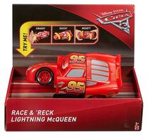 Игрушечная машина Mattel Cars Race & Reck Lightning McQueen DYW39, красный цв.