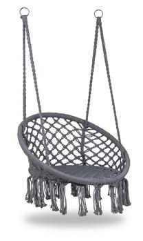Ligzdas šūpoles Hanging Garden Swings MSP883, 63 cm, 97 cm, pelēka krās.