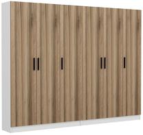 Prieškambario spinta Kalune Design Noah 8225, riešuto sp., 35 cm x 270 cm x 210 cm