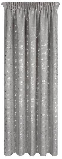 Nakts aizkari Ines ZBC-02, sudraba krās./pelēka krās., 140 cm x 270 cm