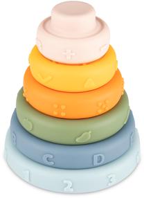Lavinimo žaislas Canpol Babies Sensory Ring, įvairių spalvų, 6 vnt.