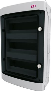 Modulinis skydas ETI ECH 36PT, virštinkinis, IP65, 36 mod., balta sp./juoda sp.