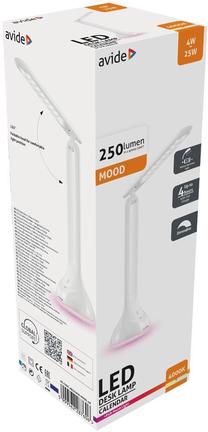 Galda stāvlampas Avide Mood, LED, 4W, balta krās./balta krās.