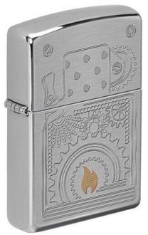 Šķiltava Zippo Lighter 49419, sudraba krās.