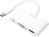Adapteris Logilink USB-C to VGA w/ Power Delivery UA0260 USB-C, VGA 15 pin female, 0.14 m