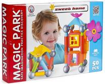 Magnetinis konstruktorius Elephant Toys Sweet Home Magic Park MP88117, 50 vnt.