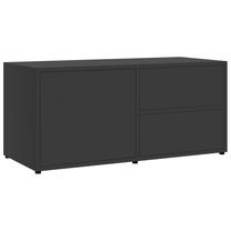TV galds VLX, pelēka krās., 80 cm x 34 cm x 36 cm