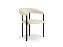 Kėdžių rinkinys Cosmopolitan Design Lea Velvet, matinė, ivory beige sp., 53.5 cm x 56.5 cm x 74 cm, 2 vnt.
